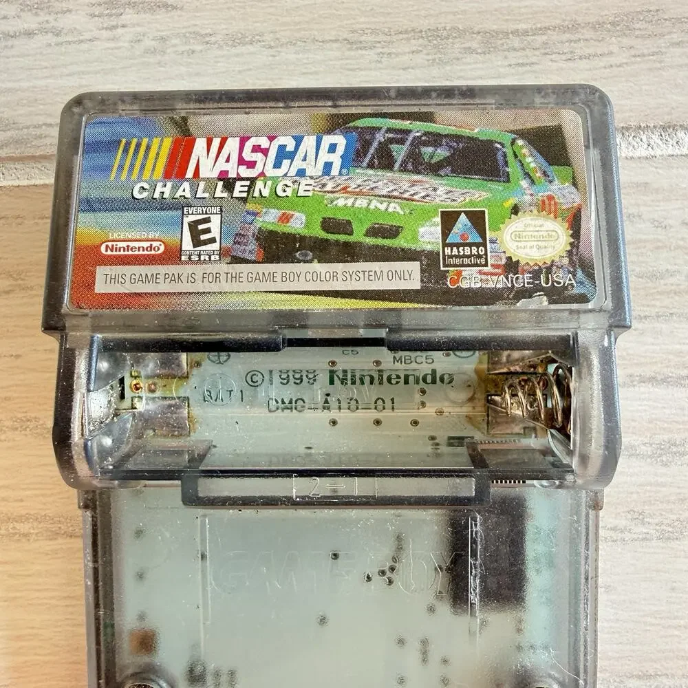 NASCAR Challenge Nintendo Game Boy Color GBC Cartridge Tested